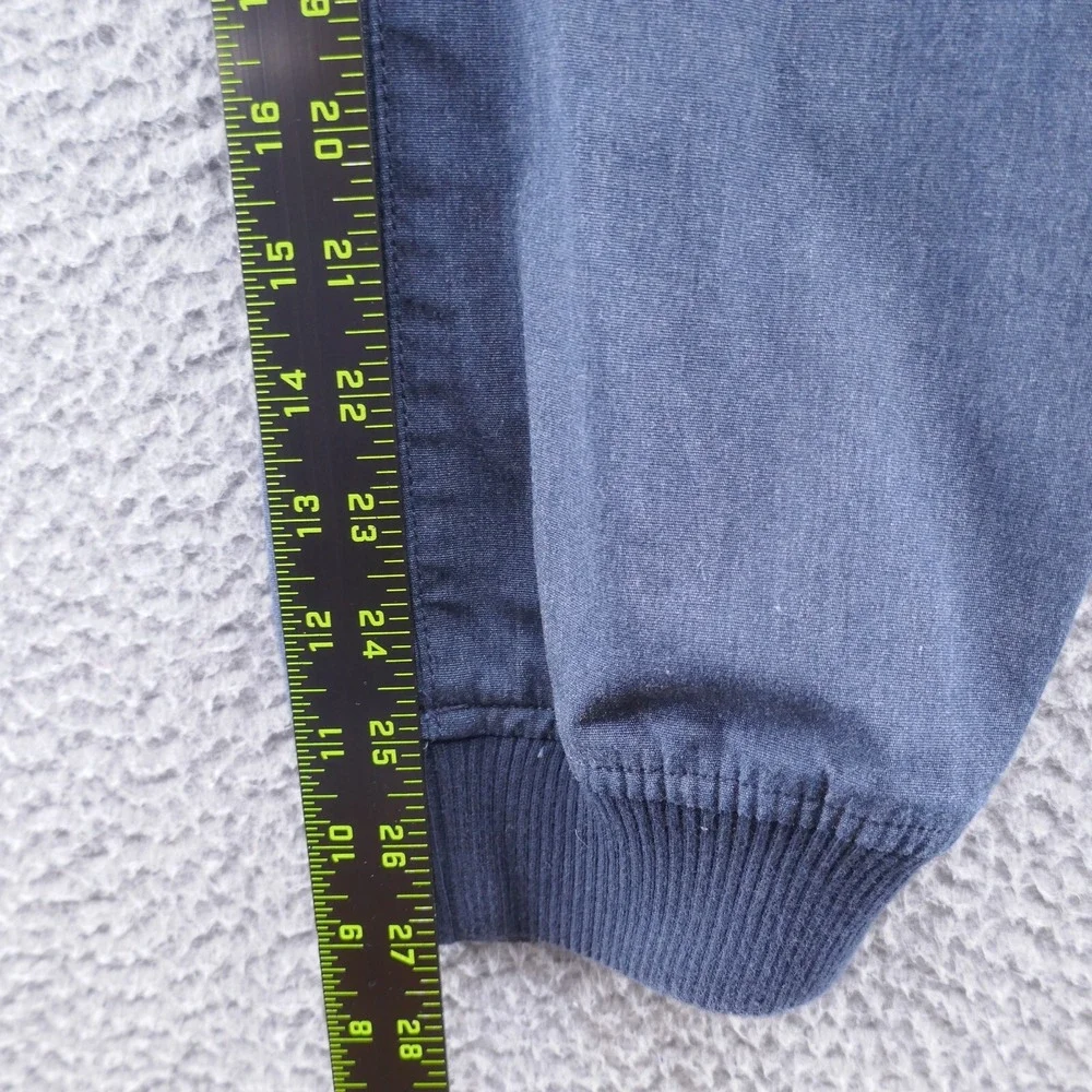 J Crew Mens Blue Cotton Blend Jogger Pants Ribbed Cuffs Size 33 Casual
